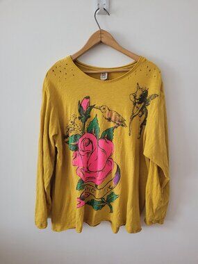 Magnolia Supply-Love Supply Co Mustard Yellow Graphix Long-Sleeved T-Shirt-OS